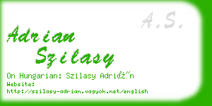 adrian szilasy business card